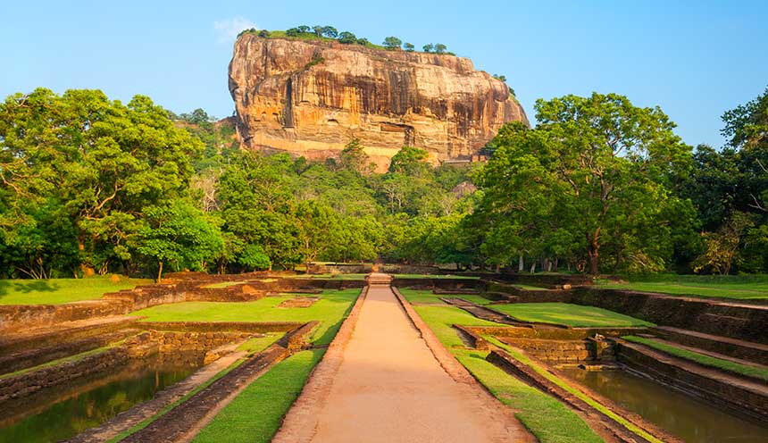 Famous Sigiriya rock. Sri Lanka