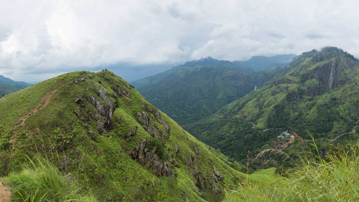 Panaroma-mountain-view-from-Little-Adams-Peak,-Ella,-Sri-Lanka ...